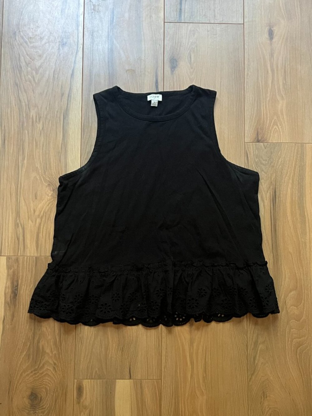 J-Crew Eyelet Tank Top